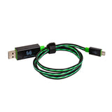 Realpower Usb A/Micro-Usb B 0.75m Cable Usb 0,75 M 2.0 Negro, Verde