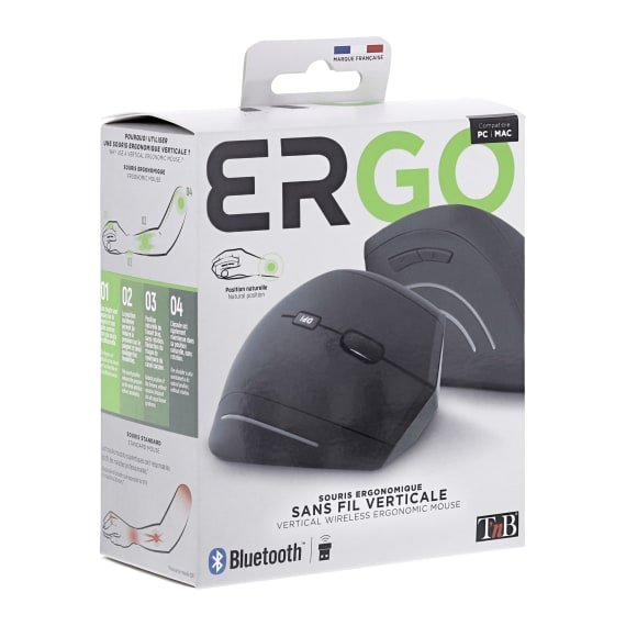 EAN 3303170113967 - T'nB MWERGOVBT ratón mano derecha Bluetooth + USB Type-A 1600 DPI imagen 6