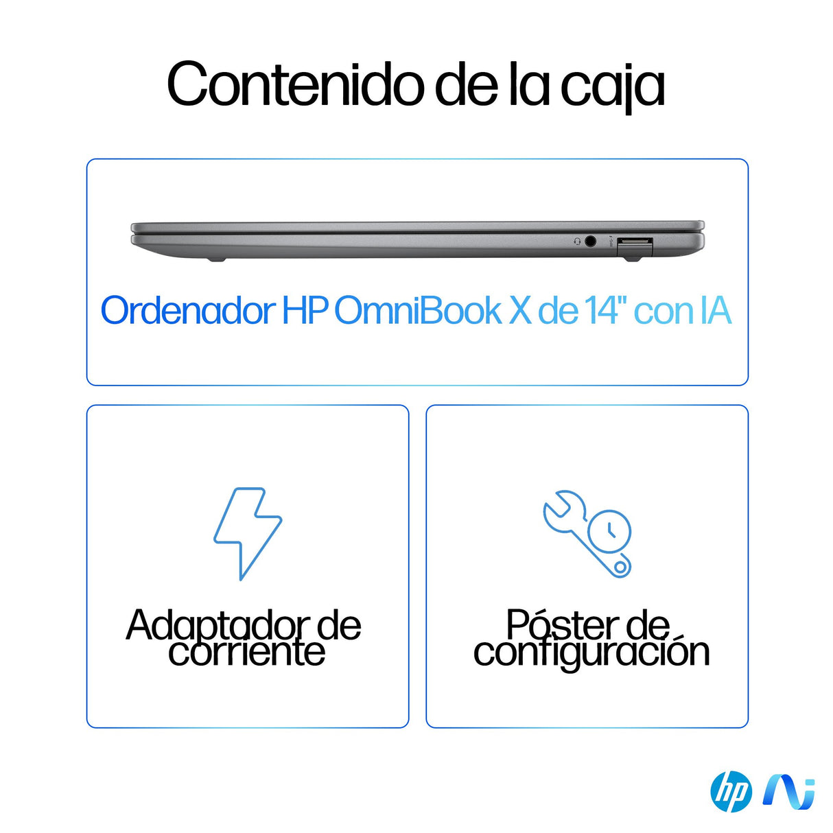 EAN 0198701252214 - HP OmniBook X 14-fe0008ns Copilot+ PC Qualcomm Snapdragon X1E-78-100 Portátil 35,6 cm (14") Pantalla táct imagen 5