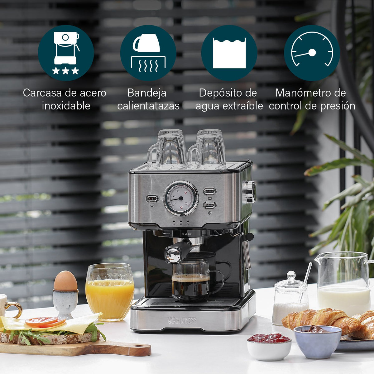 EAN 8713016094261 - Princess 249412 Manual Máquina espresso 1,5 L imagen 38