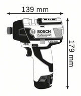 Atornillador Bosch Professional  De Impacto A Batería Gdr 12v-110 Professional Azul/Negro, 2 Baterías De Iones De Litio De 3,0 Ah, En L-Boxx 601900000