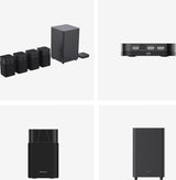 Barra De Sonido Hisense Ht Saturn 4.12. Dolby Atmos Subwoofer Inalámbrico 480 W Negro