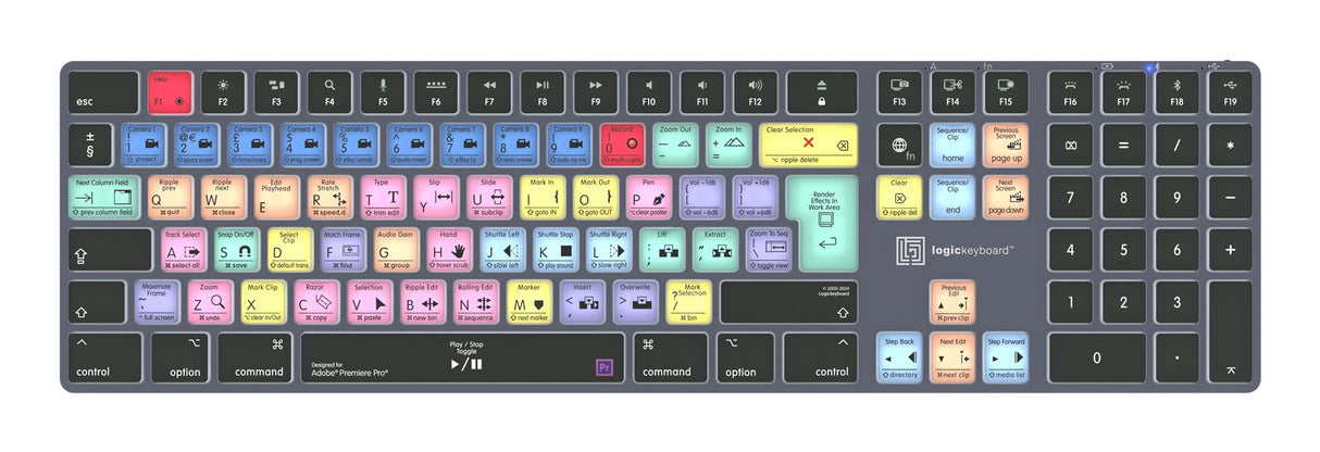 EAN 5707795022181 - Logickeyboard LKB-PPROCC-TM teclado Oficina Bluetooth QWERTZ Alemán Gris, Titanio imagen 1