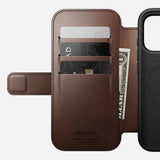 Nomad Modern Leather Folio Iphone 17 Pro Rustic Brown H.