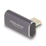 Delock 60048 Usb Adaptador 40 Gbps Usb Type-C Pd 3.0 100 W Macho A Puerto Hembra Acodado 8k 60 Hz Metal