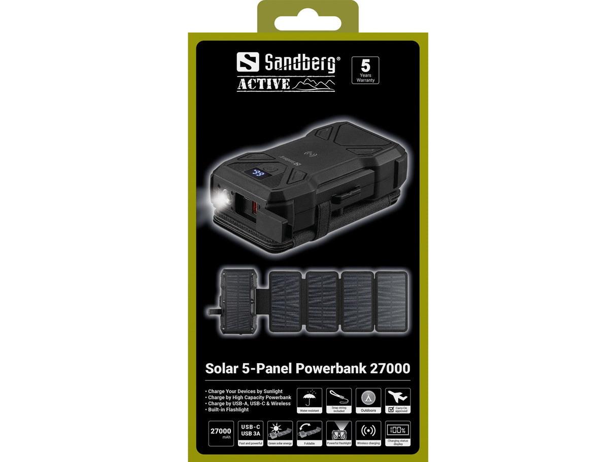 EAN 5705730421068 - Sandberg 421-06 batería externa 27000 mAh Cargador inalámbrico Negro imagen 10