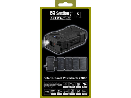 EAN 5705730421068 - Sandberg 421-06 batería externa 27000 mAh Cargador inalámbrico Negro imagen 10