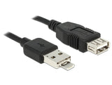Delock Cable Combinado Usb 2.0 Tipo A + Micro-B Macho  Usb 2.0 Tipo A Hembra Otg De 1 M