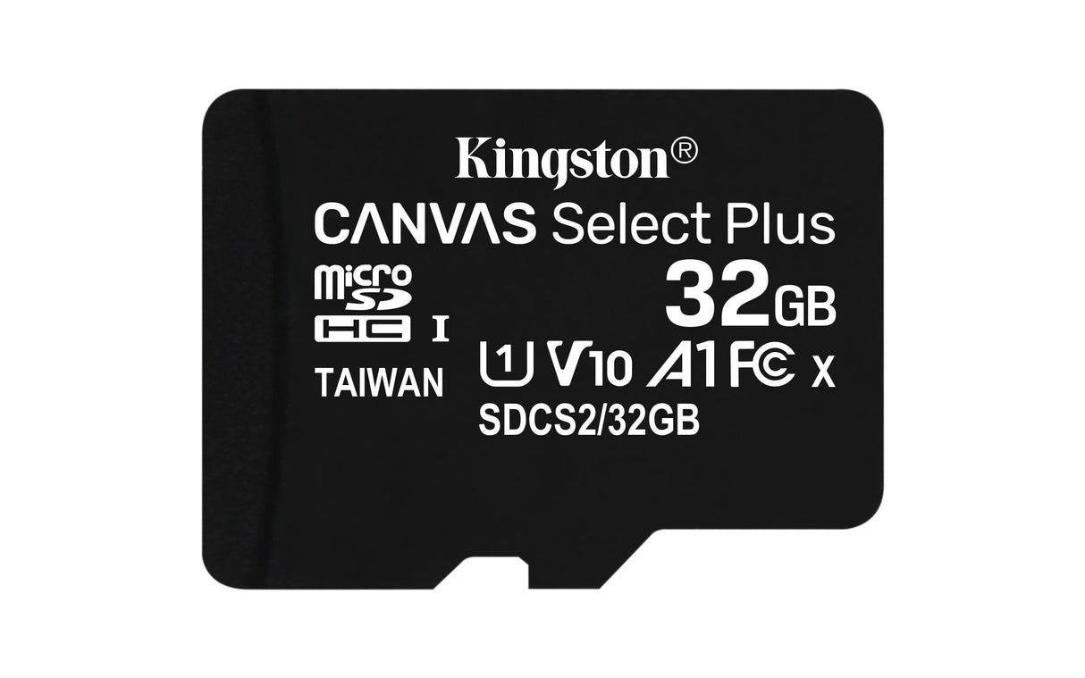 Micro Sd Kingston 32gb Sdxc Canvas Select + Adaptador Sd  Sdcs2/32gb