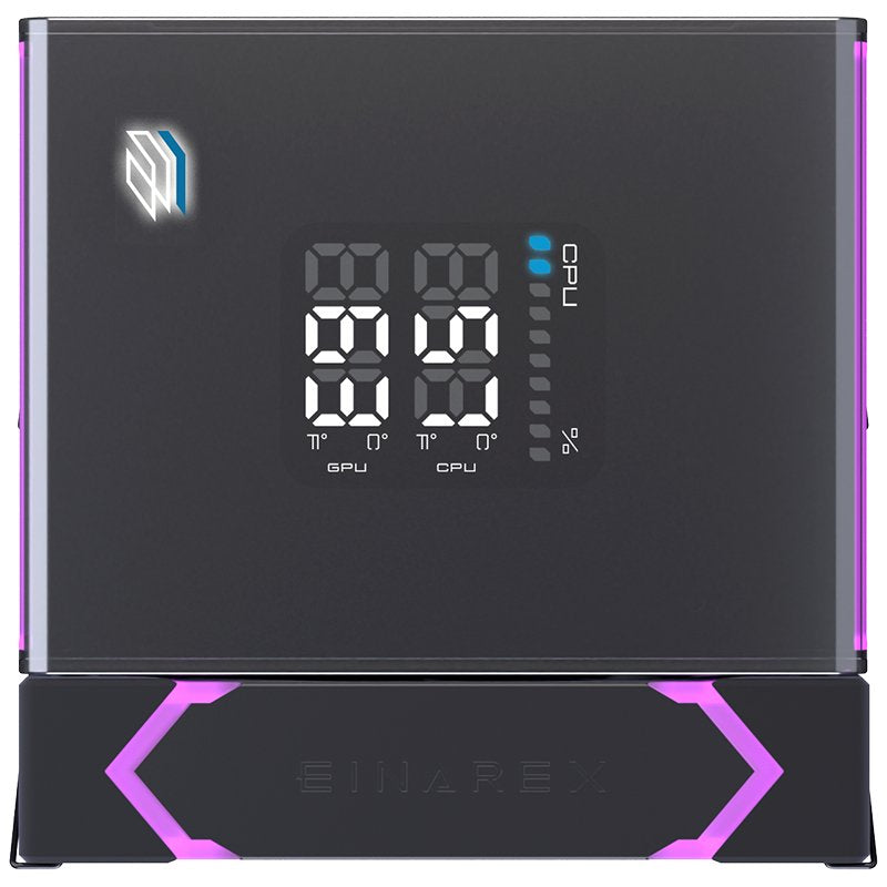 EAN 6977277369595 - Einarex EXAC-GL-300-R-B sistema de refrigeración para ordenador Procesador Refrigerador de aire 12 cm Neg imagen 11