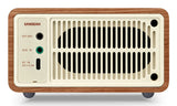 Sangean Wr-7 Plus Cerezo Natural Radio Con Mueble De Madera Fm Bluetooth Aux