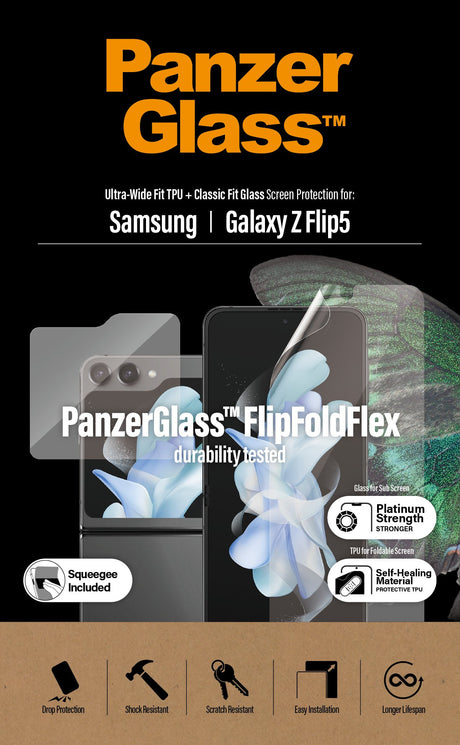 EAN 5711724073380 - PanzerGlass ® Screen Protectors Samsung Galaxy Z Flip 5G | Glass & Film Protector de pantalla 1 pieza(s) imagen 5