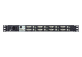 Consola Lcd Panorámica Single Rail Con Switch Kvm Integrado Dvi Usb De 8 Puertos