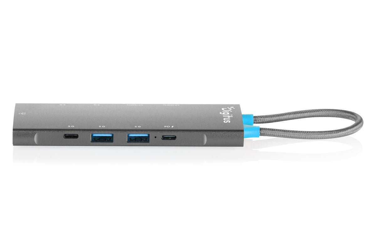 Digitus Usb-C Docking Station, 9-Port, 2x Hdmi, Usb, Rj45