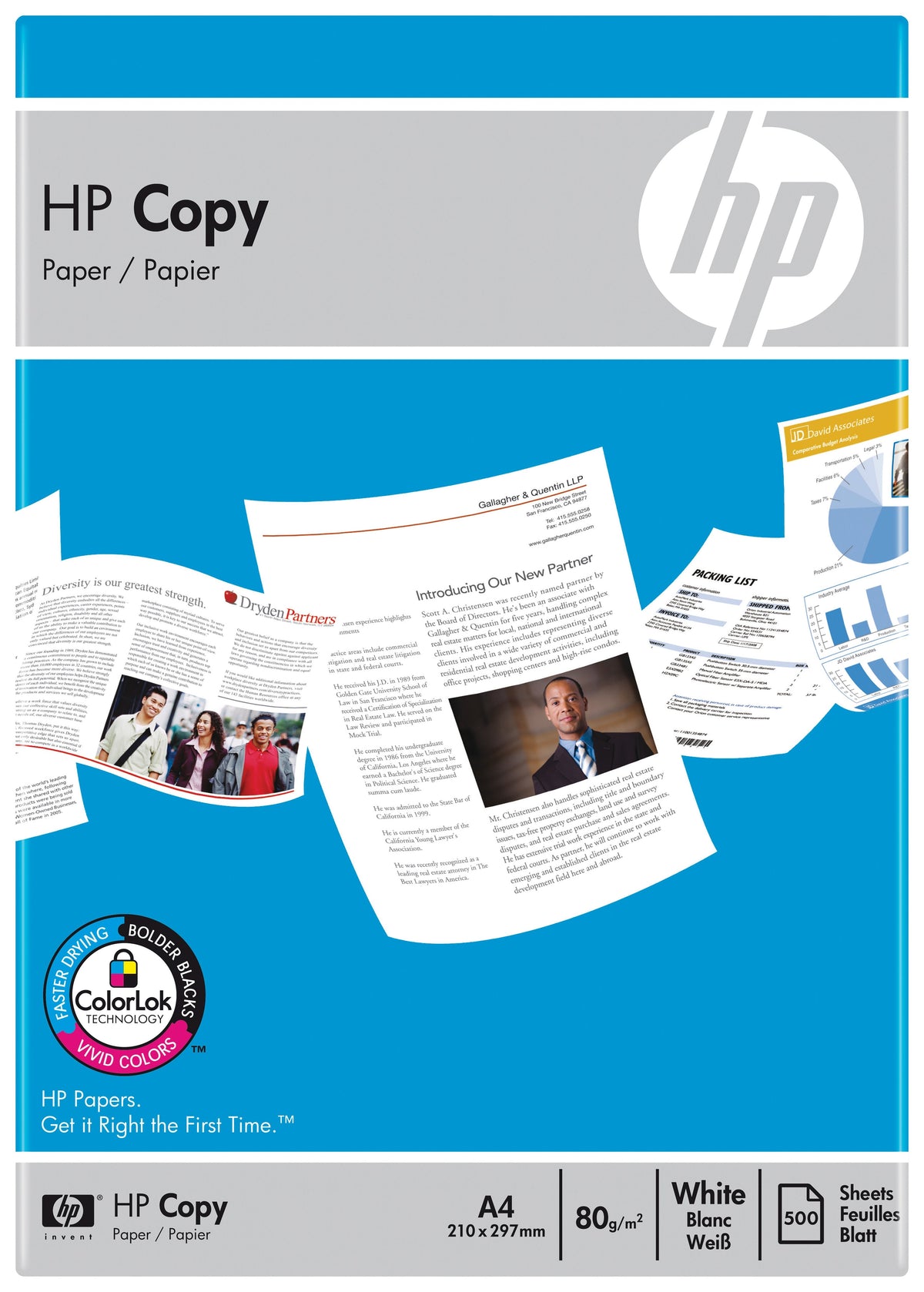 Hp Copia Papel A4 (500 Hojas), 80 G / M2