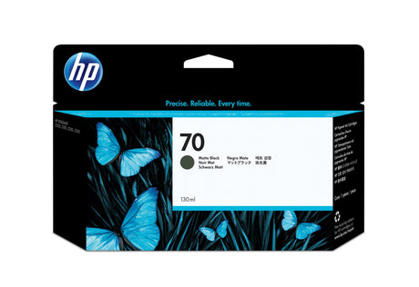 EAN 0882780528659 - HP 70 130-ml Matte Black DesignJet Ink Cartridge cartucho de tinta 1 pieza(s) Original Rendimiento estánd imagen 1