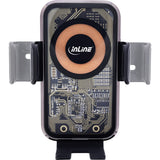 Inline® Car Smartphone Holder, One Touch Qi 2, Universal, Wireless Charger