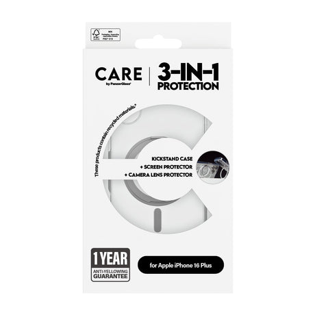 EAN 5715685004773 - PanzerGlass CARE™ by ® 3-in-1 Ceramic Bundle iPhone 16 Plus funda para teléfono móvil Transparente imagen 3