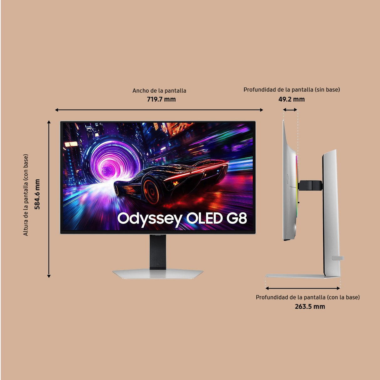 EAN 8806095968834 - Samsung S32FG810SU pantalla para PC 81,3 cm (32") 2160 x 3840 Pixeles 4K Ultra HD Plata imagen 25