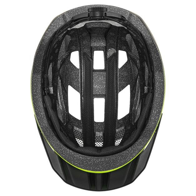 Casco De Ciclismo Uvex I-Vo 2 56-60cm, Amarillo Neón/Negro Mate