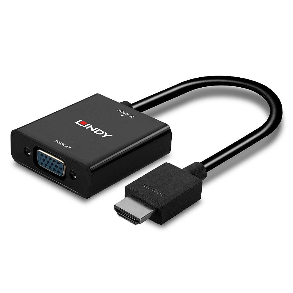 EAN 4002888382915 - Lindy 38291 adaptador de cable de vídeo 0,1 m HDMI tipo A (Estándar) VGA (D-Sub) Negro imagen 5