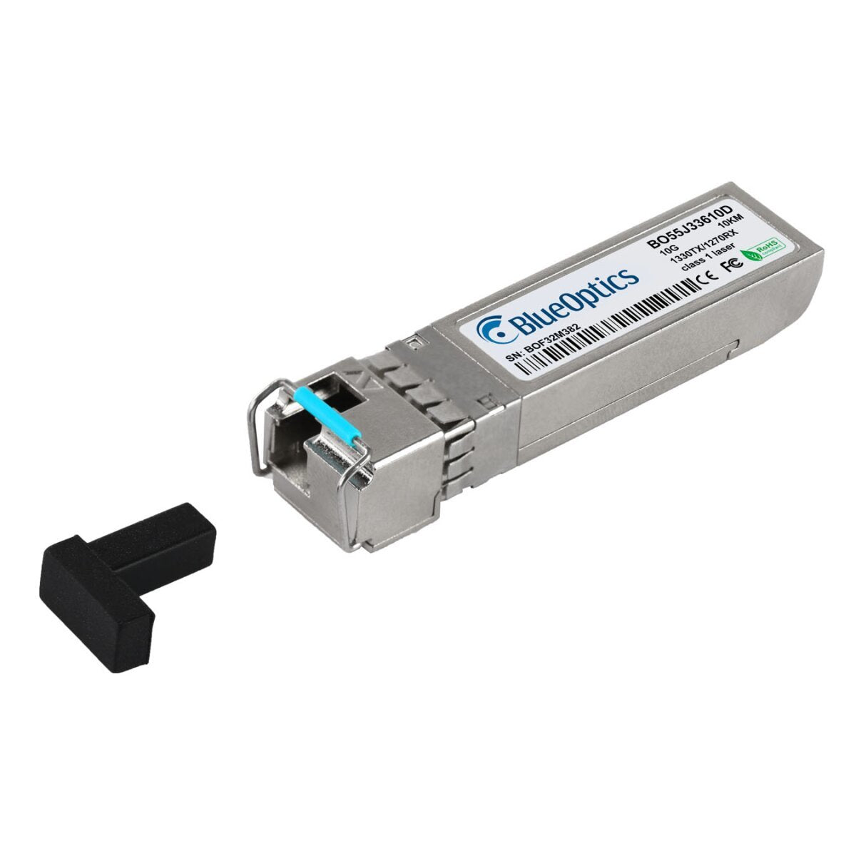 Blueoptics Juniper Sfpp-10ge-Bx10d-It Blueoptics Bo55j33610d Sfp+ Bidi Transceiver, Lc-Simplex, 10gbase-Bx-D, Singlemode Fiber, Tx1330nm/Rx1270nm, 10km