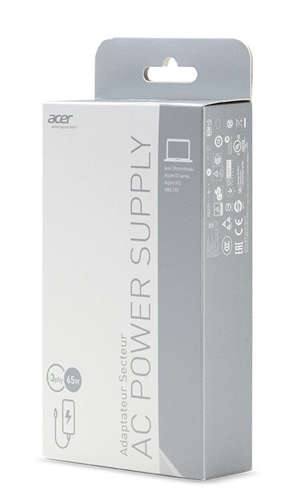 Acer Ac Adapter 65w Cargador Negro