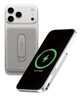 EAN 5715685028403 - PanzerGlass empower™ by ® empower™ Bank w. Spin Stand | 5000mAh | Titanium Cargador inalámbrico Titanio imagen 4