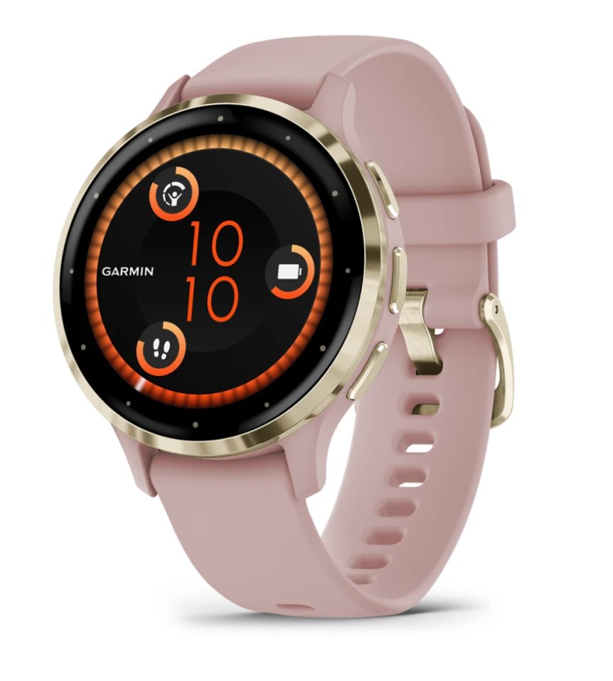 EAN 0753759314804 - Garmin Venu 3S 3,05 cm (1.2") AMOLED 41 mm Digital 390 x 390 Pixeles Pantalla táctil Oro, Rosa Wifi GPS ( imagen 1