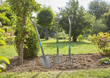 Gardena 17001-20 Pala Y Paleta Pala De Metal Con Cabeza Puntiaguda Ergonómica Para Drenaje Acero Negro