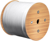 100db Coax- Antenna Cable, 2x Shielded, Cu, White, 100 M - C