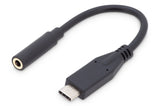 Digitus Adaptador Usb-C A Jack 3.5mm 20cm Negro