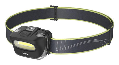 EAN 4047443535535 - Hama HL110 Negro, Azul, Amarillo Linterna con cinta para cabeza COB LED imagen 1
