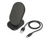 Cargador Inalambrico Hama Qi-Fc10s-Fab  Potencia 10w - Usb-C - Indicador Led - Carga Rapida - 109x65x82mm - Negro