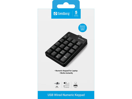 EAN 5705730630071 - Sandberg 630-07 teclado numérico Portátil/PC Negro imagen 2