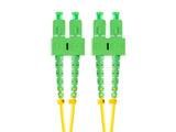 Cable Fibra Óptica 15m Lanberg Mono Sc/Apc-Sc/Apc Duplex G657a1 Lszh Amarillo