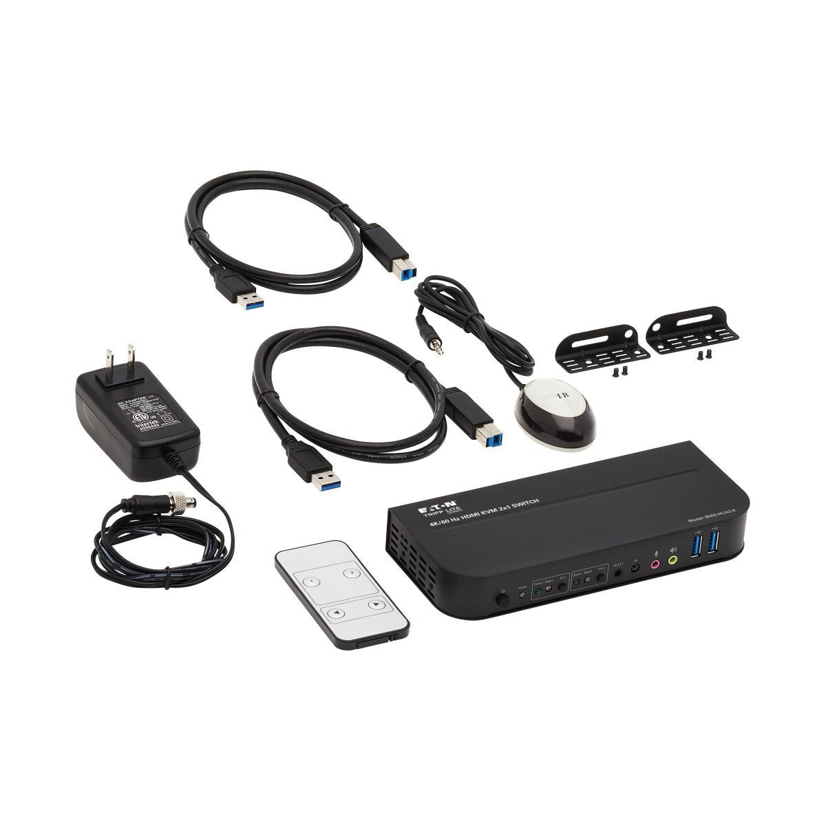 Eaton 2-Port Hdmi Usb Kvm Switch - 4k 60 Hz, Hdr, Hdcp 2.2