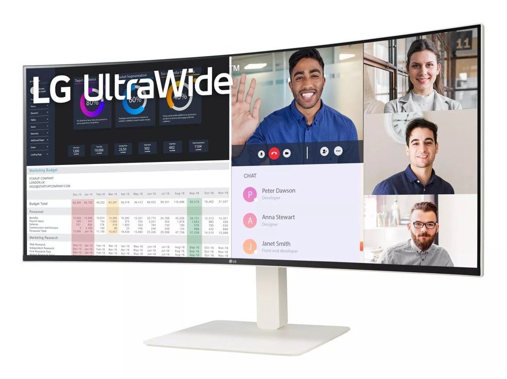 Lg 38wr85qc-W - Monitor Curvo, Pantalla Ips, 144hz, 3840 X 1600, 21:9, Displayhdr600, Blanco