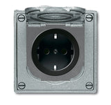 EAN 4011395107614 - Busch-Jaeger 2011-0-3871 toma de corriente CEE 7/3 Negro, Gris imagen 1