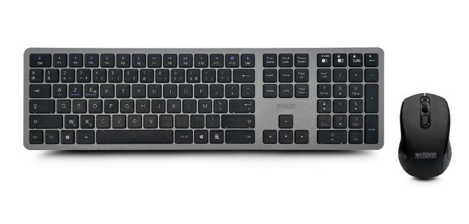 Urban Factory Free Pro Wireless Combo Pack Keyboard And Mouse 2.4ghz + Bluetooth 5.0 - Rechargeable