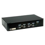 Roline Displayport Usb 2.0 Kvm Switch, 1 User - 4 Pc
