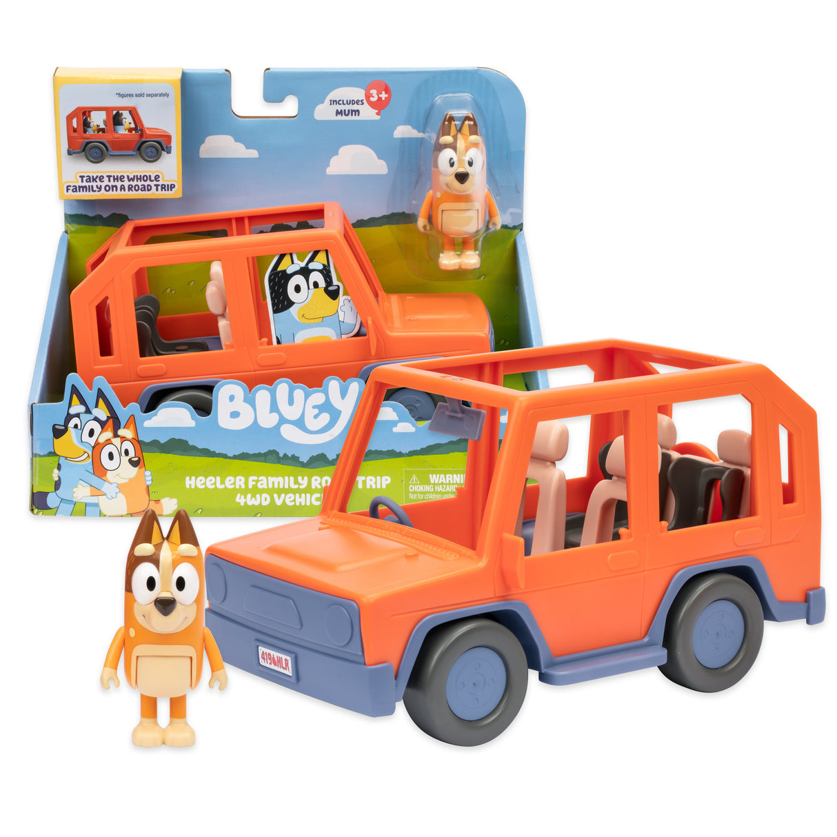EAN 0630996176610 - Moose Toys Bluey - Heeler Familienausflug 4WD Familienauto imagen 1