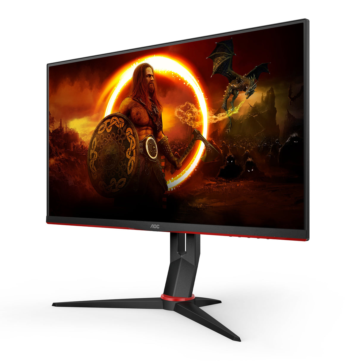 Monitor Gaming Aoc Q27g2s Eu 27' Qhd 1ms 165hz Ips Negro Y Rojo