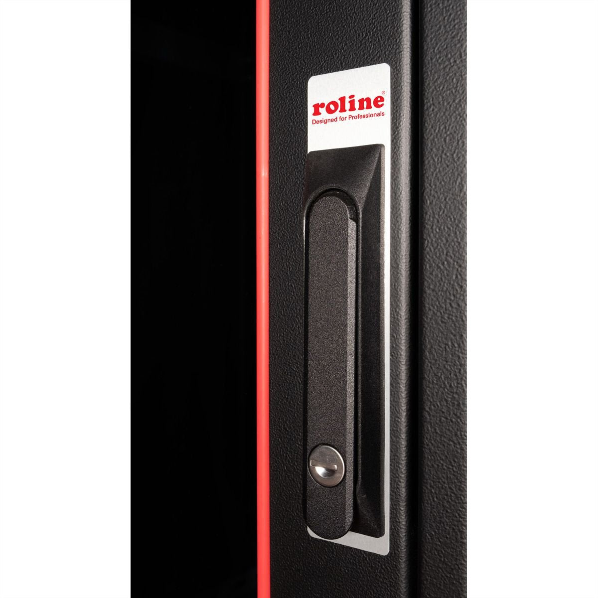 Roline 19-Zoll Netzwerkschrank Pro 42 He, 600x1000 Bxt Glastr Schwarz