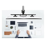 Startech.Com Desk Mount Dual Monitor Arm W  Crossbar, Up To 27 In Displays - Befestigungskit - Artikulierender, Mechanischer Feder