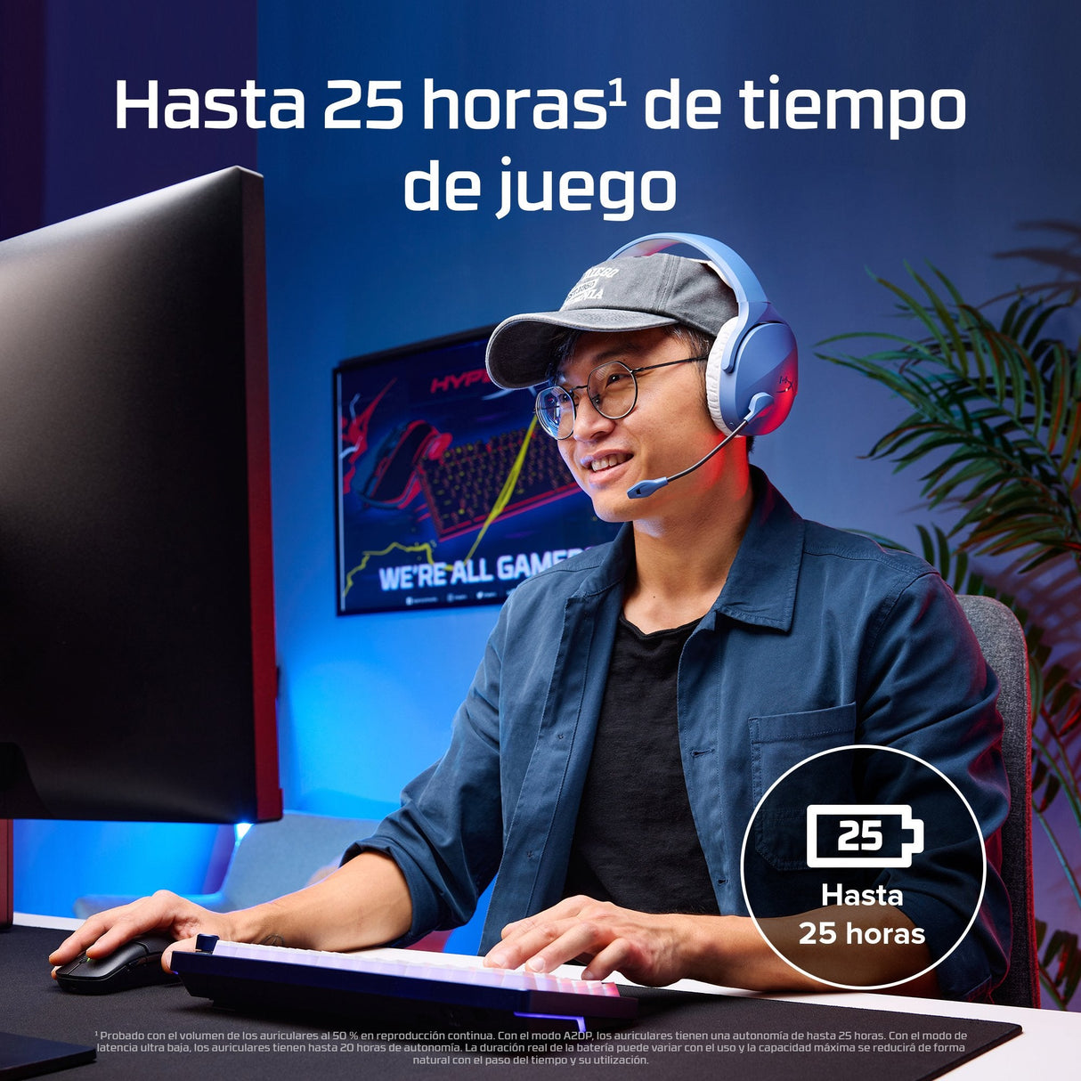 Auriculares Gaming Hp Hyperx Cloud Jet  Inalámbricos (Negro)