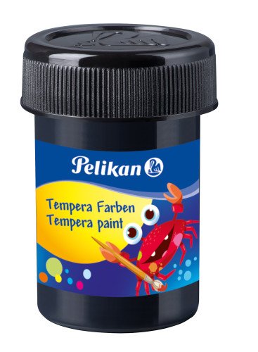 Pelikan Set De 6 Tempera Escolar - Botes 25ml - Facil De Mezclar - Ideal Para Proyectos Escolares