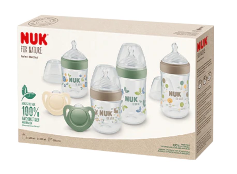 Nuk Nature Perfect Biberón 150 Ml 260 Ml Polipropileno (Pp) Beige, Marrón, Verde, Transparente