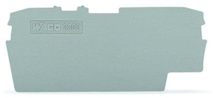 Wago 2002-1691 Abschluss-Und Zwischenplatte,1 Mm Dick,Grau