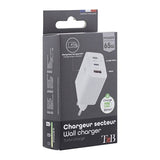 Tnb Cargador Gan Charger 2 Usb-C  Power Delivery + 1 Usb-A 65w - White